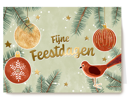 Making Memories Fijne Feestdagen Vogel
