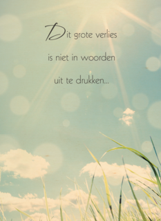 grote verlies woorden uit te drukken
