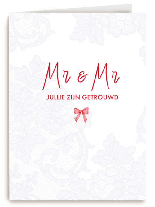 Mr Mr jullie zijn getrouwd