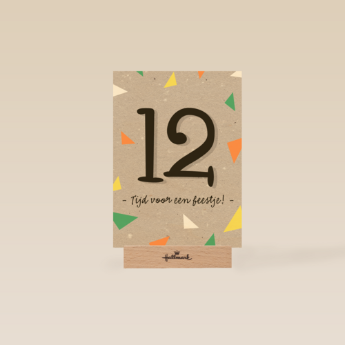 Verjaardagskaart tiener jongen 12