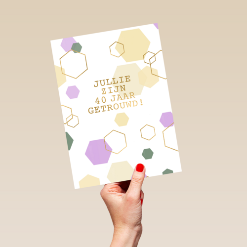 Jullie zijn 40 jaar getrouwd