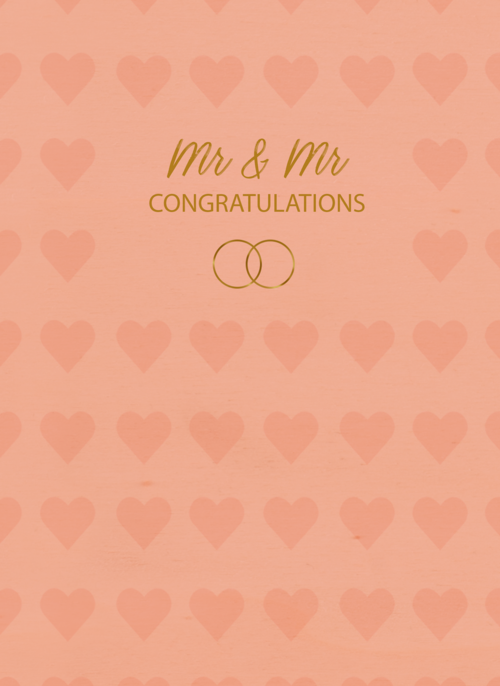 Houten Kaart Felicitatie Huwelijk | Houten Kaart Hallmark | Felicitatie Huwelijk | Mr Mr Congratulations Hearts