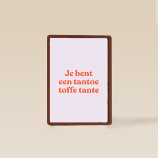 7e bent een tantoe toffe tante kaart