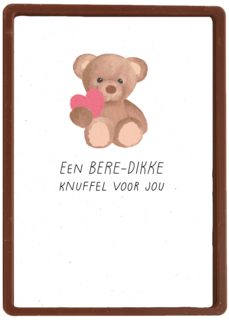 Een bere dikke knuffel voor jou