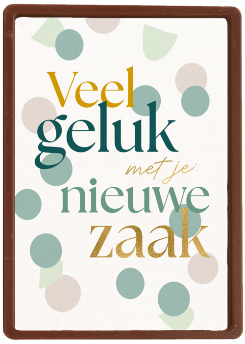 Chocolade Kaart Nieuwe Zaak | Hallmark | Chocolade Kaart Hallmark | Nieuwe Zaak | Veel Geluk Nieuwe Zaak