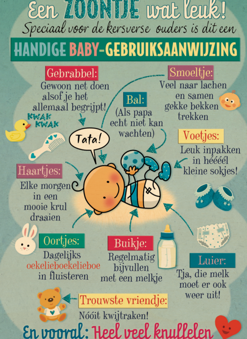 smile kaart baby gebruiksaanwijzing voor een zoon