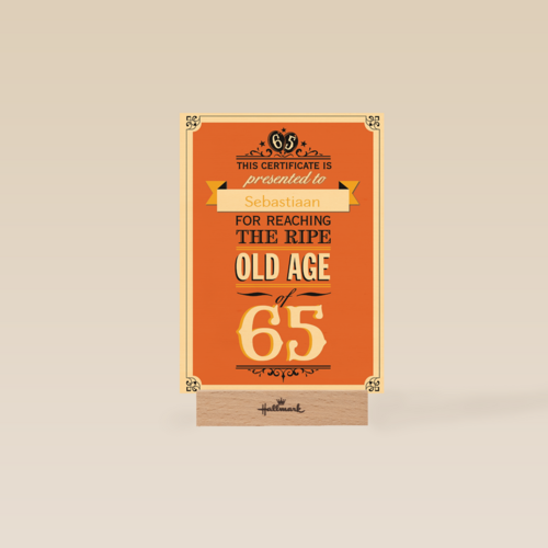 leeftijd vijfenzestig old age