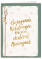Kerstkaart religieus gezegende kerstdagen