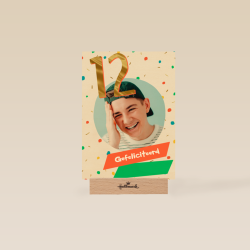 Gefeliciteerd 12 jaar fotokaart