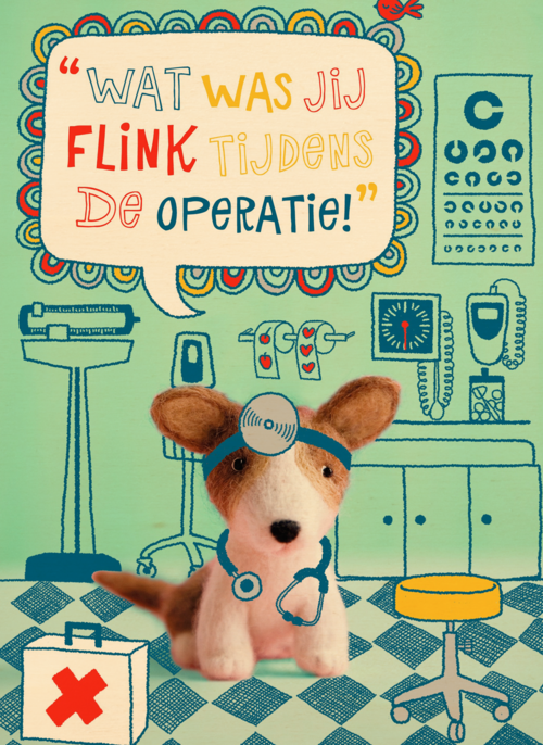 Houten Kaart Beterschapskaarten Operatie En Revalidatie | Houten Kaart Hallmark | Beterschapskaarten Operatie En Revalidatie | Hond