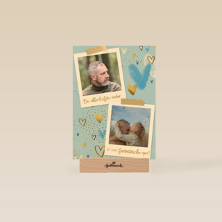 De allerliefste vader en fantatische opa fotokaart