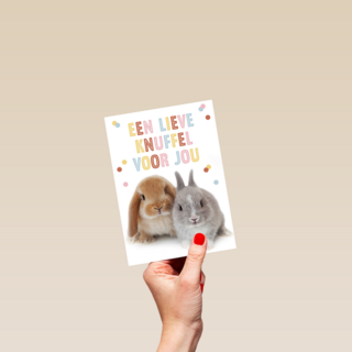 konijntjes een lieve knuffel voor jou