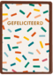 Confetti kaart gefeliciteerd