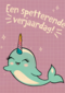 een narwal op je spetterende verjaardag
