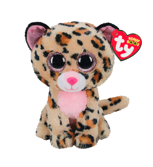 Knuffel Ty Beanie Boos Livvie Leopard 