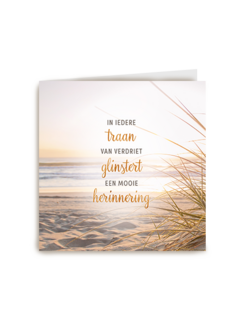 Condoleance mooie herrinering strand