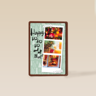 kerstkaart fotokaart happy hohoho and all that