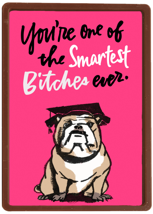 Chocolade Kaart Diploma | Hallmark | Chocolade Kaart Hallmark | Diploma | Geslaagd Kaart Youre One Of The Smartest Bitches Ever