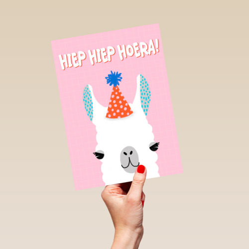 hiep hiep feestalpaca hoera