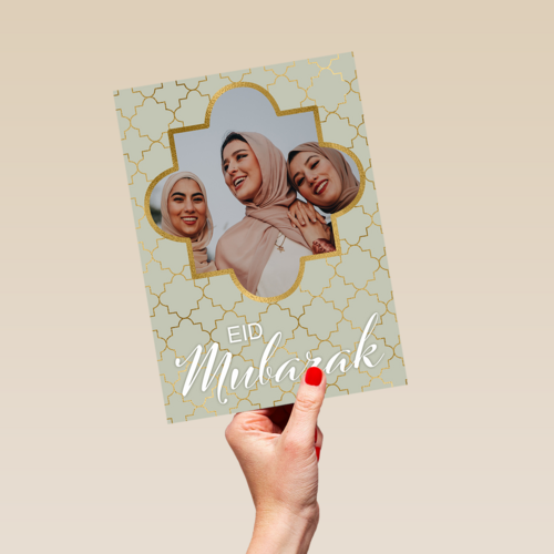 Ramadan fotokaart Eid Mubarak