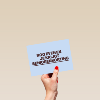verjaardag kaart andc grappig nog even en je krijgt seniorenkorting