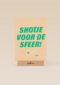 Verjaardagskaart man vrouw grappig shotje voor de sfeer