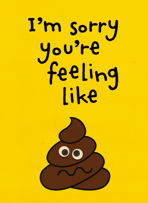 Houten Kaart Beterschapskaarten | Houten Kaart Hallmark | Beterschapskaarten | I Am Sorry You Are Feeling Like Shit