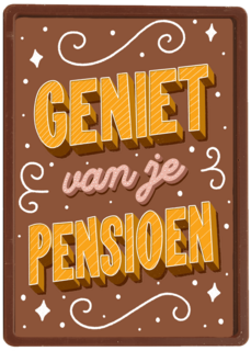 Pensioen kaart geniet van je pensioen