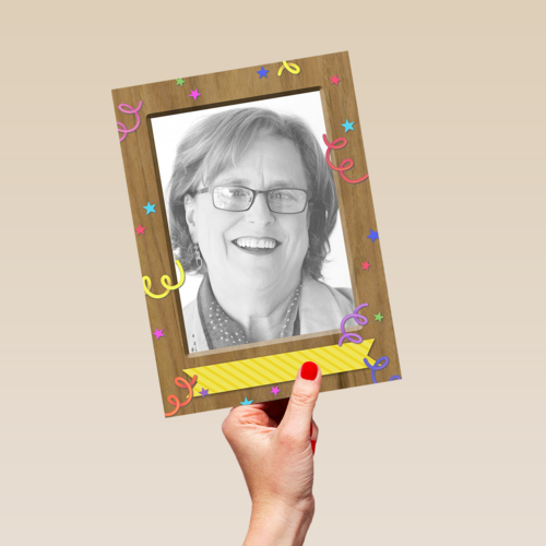 fotokaart staand versiering