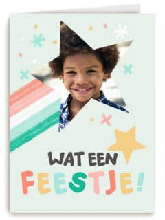 Fotokaart wat een feestje