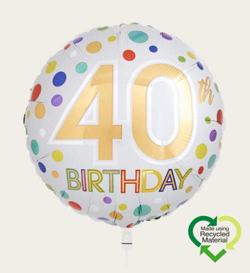 Ballon 40 Birthday Multi Eco