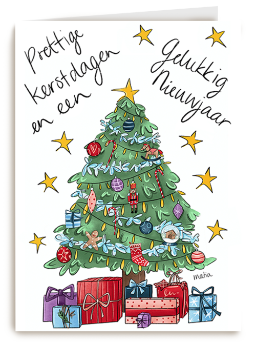 Kerstkaart Hallmark | Matia Studio Prettige Kerstdagen