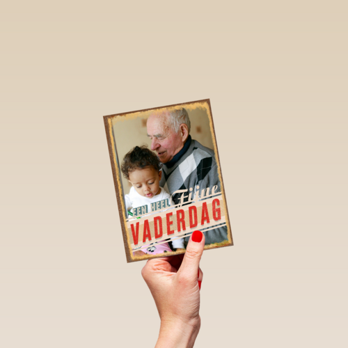 vaderdag fotokaart klassiek een heel fijne vaderdag