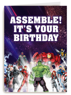 avengers assemble its your birthday verjaardagskaart