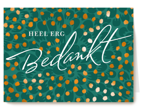 bedankt kaart stijlvol