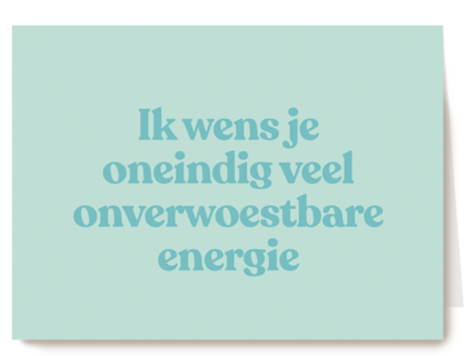 beterschap kaart andc onverwoestbare energie