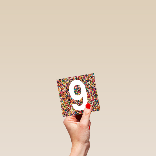 prodo design 9 jaar confetti ballen