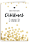 Kerstkaart invitation christmas dinner