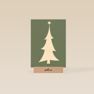 hallmark kerstkaart met kerstboom