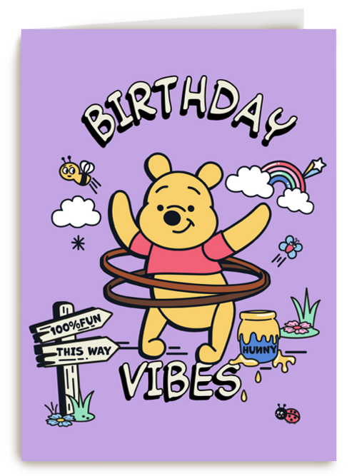 Winnie de Poeh verjaardagskaart birthday vibes
