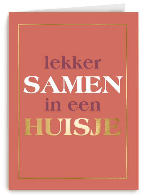 Samenwonen kaart lekker samen