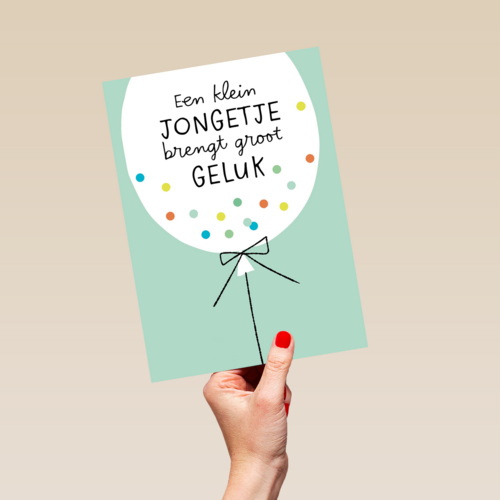 ballon met kleurconfetti