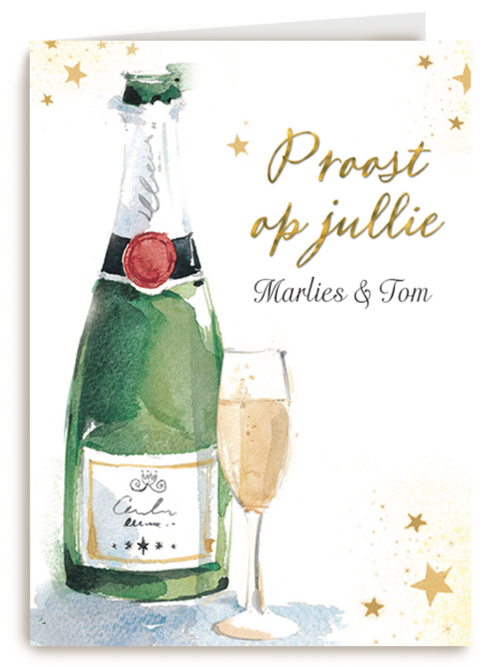 huwelijksjubileum proost op jullie