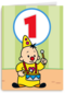 Bumba verjaardagskaart 1 jaar