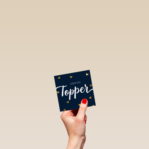 valentijnskaart stijlvol jij bent een topper