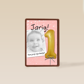 ik vier mijn eerste verjaardag kaart