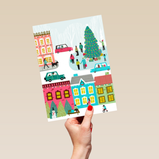 Kinderpostzegels dorp