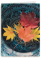 herfst kaart herfstbladeren