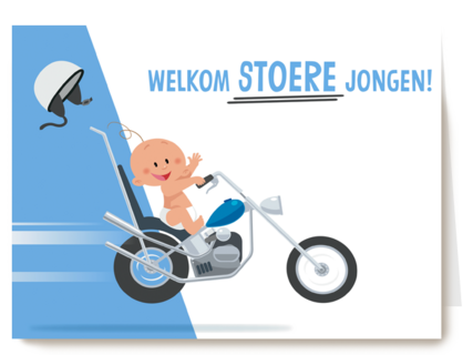 geboorte zoon grappig welkom stoere jongen