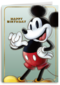 Verjaardagskaart Mickey Mouse klassiek